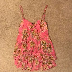 Flower Spaghetti Strap Shirt Size Medium